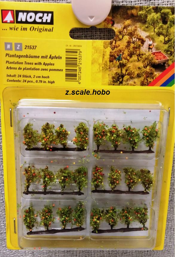 N Z Scale Noch 21537 Plantation of Trees With Apples 24 X 0 25/32in for sale online 