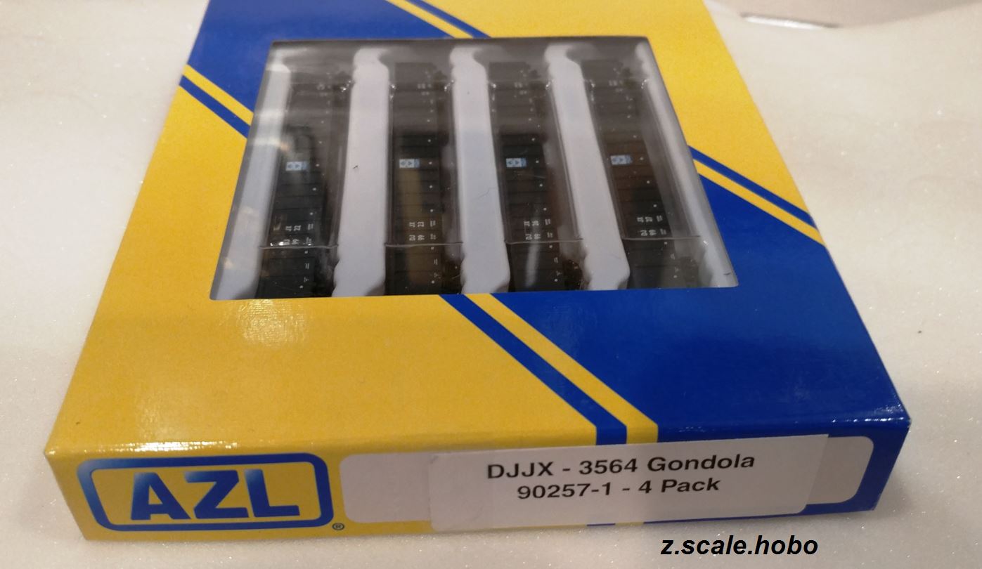 AZL 90257 Z DJJX 3564 Gondola Set: z.scale.hobo
